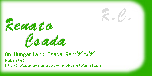 renato csada business card